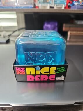 NeeDoh Nice Berg Blue XL Giant Nee Doh Niceberg Squishy Cube Ice TikTok Viral